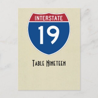 Cartão de mesa nº 19
