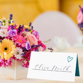 Cartão De Mesa Nada de Rico só ama Groovy 70s Casamento Retroativ