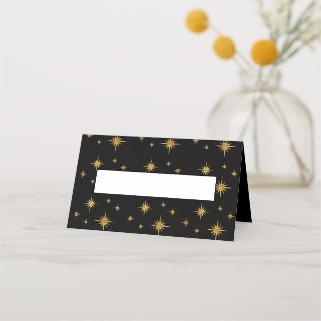Cartão De Mesa Name Place Card-Starry Night (Frente)