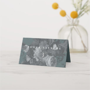 Cartão De Mesa Natureza Morta Floral Artística Clássica Verde Ard