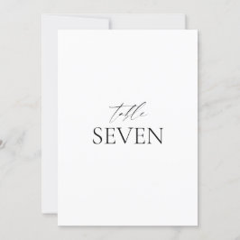 Cartão de Mesa Negra Negra Clássica Elegante