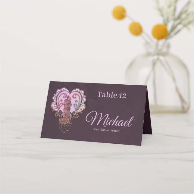 Cartão De Mesa No Embrião do Coração. (Frente)