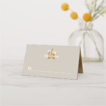 Nobre Estrela Dourada Bege Feliz Natal 