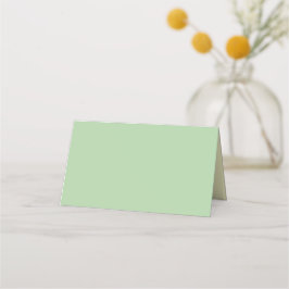 Cartão De Mesa Nome de Casamento Simples Pistache & Creme