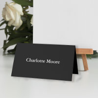 Nome do Convidado do Casamento Branco Negro