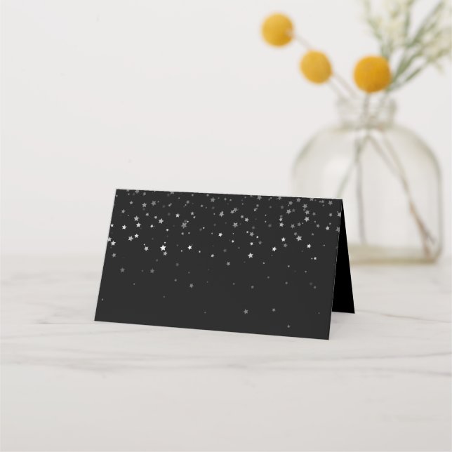 Cartão De Mesa Nome Place Card-Starry Night (Frente)
