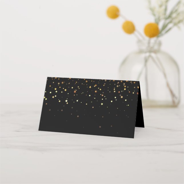 Cartão De Mesa Nome Place Card-Starry Night (Frente)