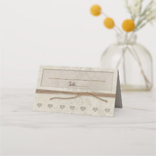 Cartão De Mesa Nós ligamos o nó correspondente