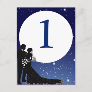 Cartão de Mesa noturno entrelaçado