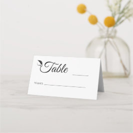 Cartão De Mesa Número da Tabela de Casamento