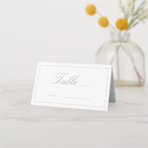 Cartão De Mesa Número da Tabela de Casamento de Script do Monogra