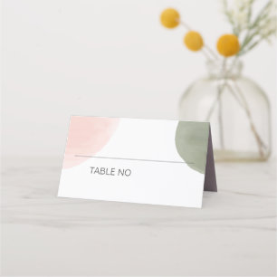 Cartão De Mesa Número da Tabela de Casamento dos Círculos de Água