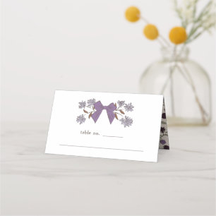 Cartão De Mesa Número da Tabela de Casamento Floral do Arco Lilac
