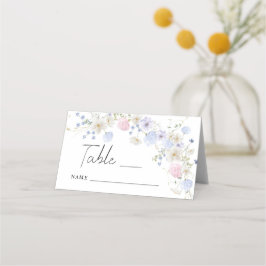 Cartão De Mesa Número de Mesa Casamento Flores Silvestres de Prim