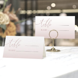 Cartão De Mesa Número de Mesa de Casamento com Gradiente de Ouro 