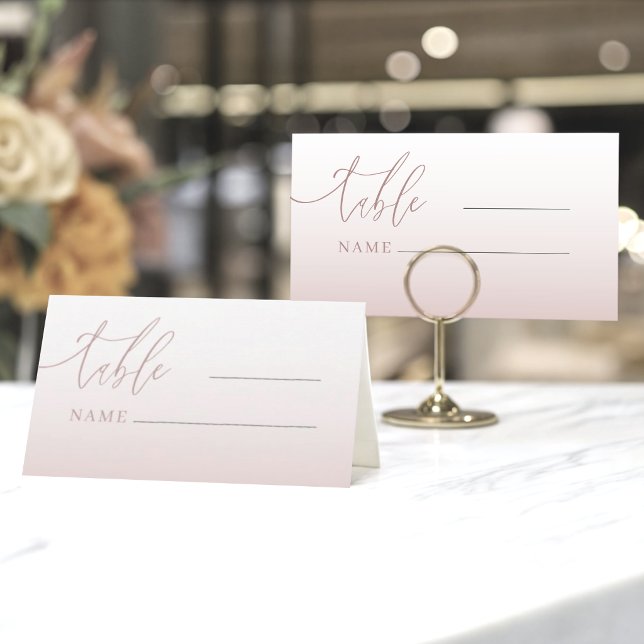 Cartão De Mesa Número de Mesa de Casamento com Gradiente de Ouro  (Criador carregado)