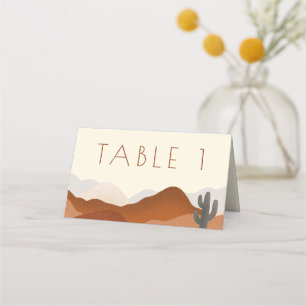 Cartão De Mesa Número de Mesa de Casamento de Boho Moderno no Des