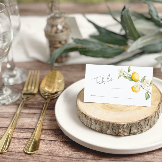 Cartão De Mesa Número de Tabela de Verão Clássico de Limão de Cit (Criador carregado)