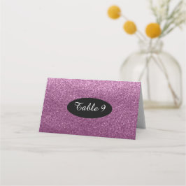 Cartão De Mesa Números de Assentos de Mesa com Brilho Falso Roxo