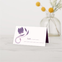 Cartão De Mesa Ornamentado Elegante Paisley Fedendo Casamento Flo