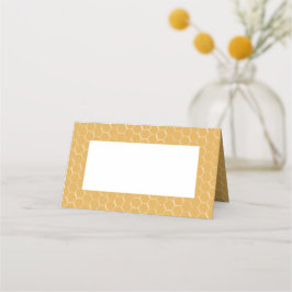 Cartão De Mesa Ouro Honeycomb Pattern