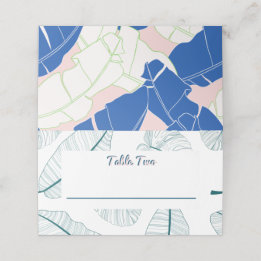 Cartão De Mesa Palm Primavera Paradise Wedding Modern