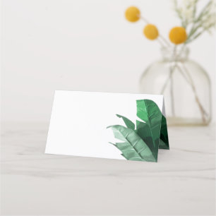 Cartão De Mesa Palm Tropical Banana Leaf