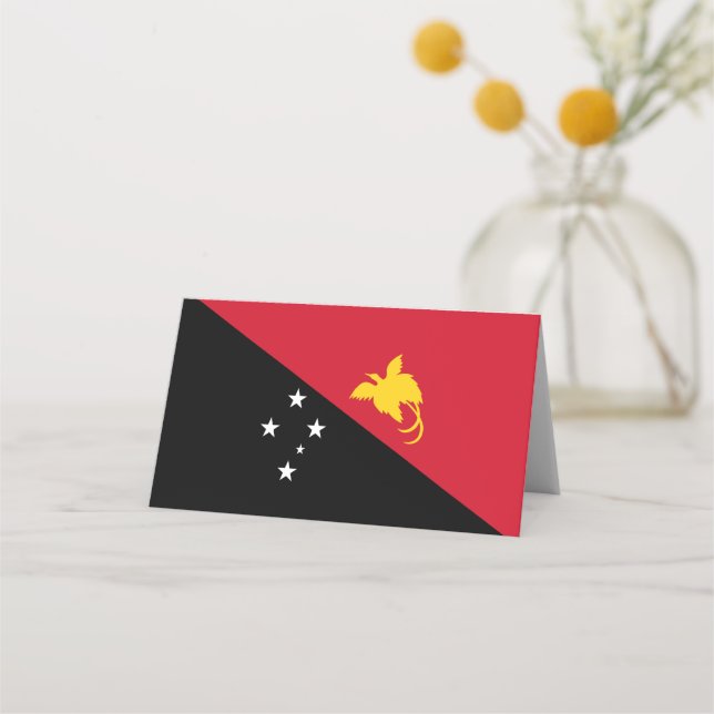 Cartão De Mesa Papua-Nova Guiné (Frente)