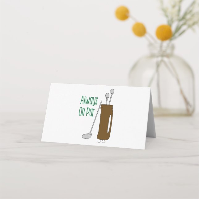 Cartão De Mesa Par Golf (Frente)