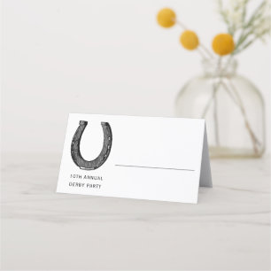 Cartão De Mesa Partido Elegante Clássico de Derby de Corrida de 