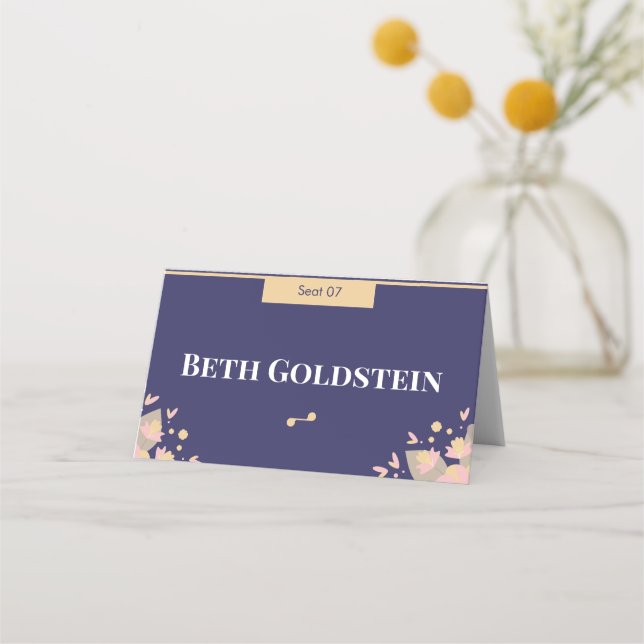 Cartão De Mesa Passagem Roxa (Frente)