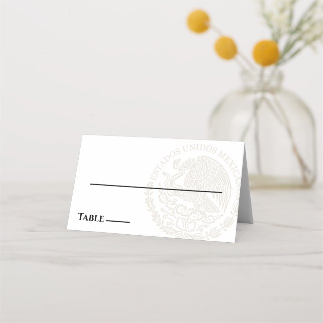 Cartão De Mesa Passaporte do México (Frente)