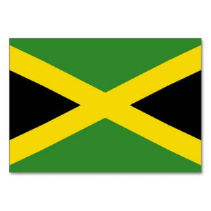 Cartão de mesa Patriótico com Bandeira da Jamaica