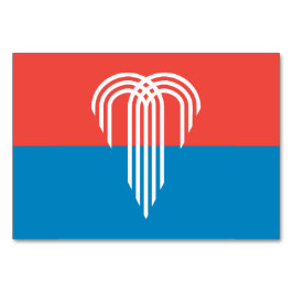 Cartão de mesa Patriótico com Bandeira de Kansas C