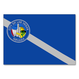 Cartão de mesa Patriótico com Bandeira de Las Vega