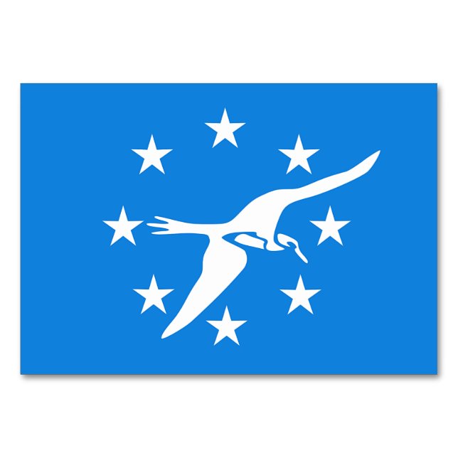 Cartão de mesa Patriótico com Bandeira do Corpus C (Frente)