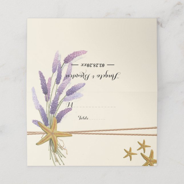 Cartão De Mesa Peixe-estrela simples bonito (Exterior/Desdobrado)