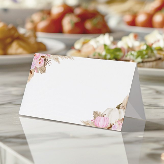 Cartão De Mesa Pequena Comida de Abóbora Cartaz (Criador carregado)