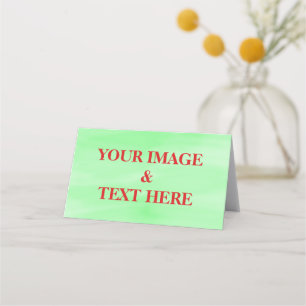 Cartão De Mesa Personalizado Personalizado Sua Própria Fotografia
