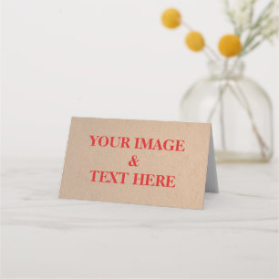 Cartão De Mesa Personalizado Personalizado Sua Própria Fotografia