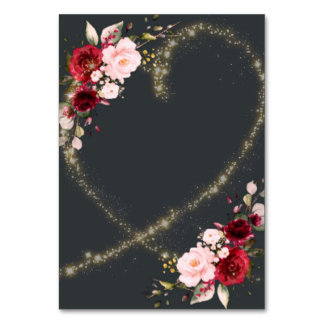 cartão de mesa personalizável