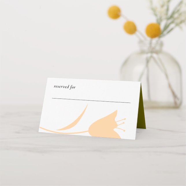 CARTÃO DE MESA PÊSSEGO MOD E CASAMENTO DE TULPAS DE AZEITE (Frente)