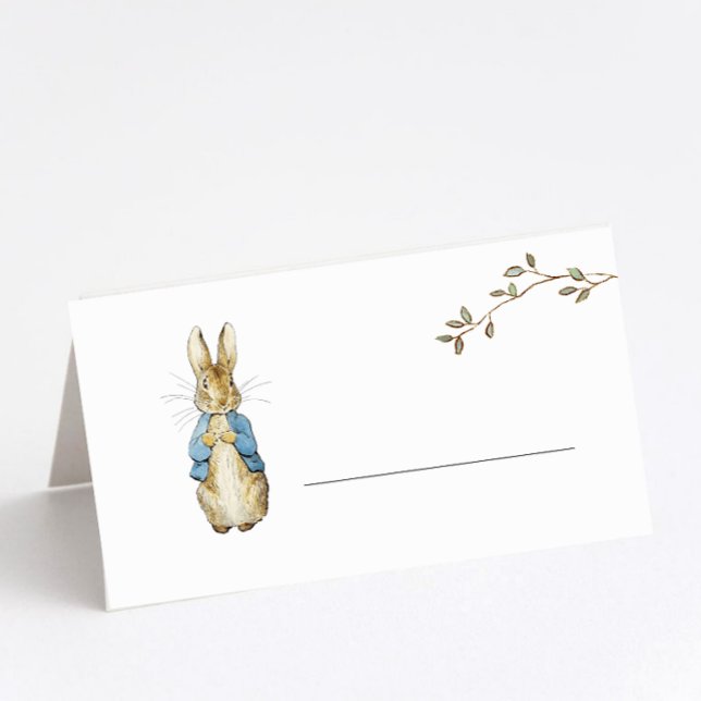 Cartão De Mesa Peter Rabbit Preencha (Criador carregado)