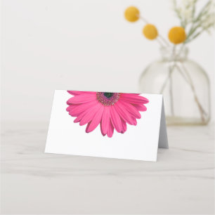 Cartão De Mesa Pink Gerber Gerbera Daisy Wedding