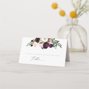 Cartão De Mesa PixDezines Flores de Aquarela Flor Rural