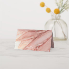 Cartão De Mesa Placa de inclinação dobrada em recepções de casame