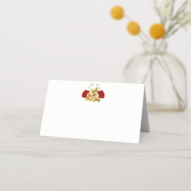 Cartão De Mesa Placa de Local de Nome Dobrado (Frente)