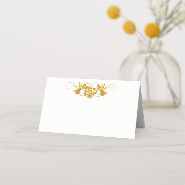 Cartão De Mesa Placa de Local de Nome Dobrado (Frente)