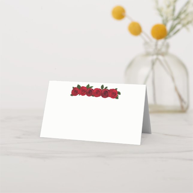 Cartão De Mesa Placa de Local de Nome Dobrado (Frente)