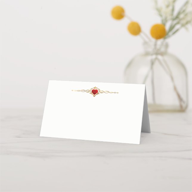 Cartão De Mesa Placa de Local de Nome Dobrado (Frente)